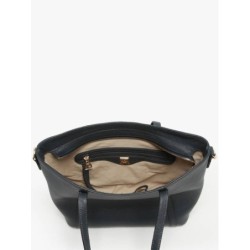 Sac porté épaule S Tradition cuir ETRIER Marine