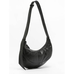 Sac bandoulière Sosoomao cuir ETRIER Noir irise