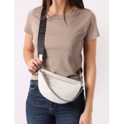 Sac bandoulière S Smile cuir LONGCHAMP Blanc