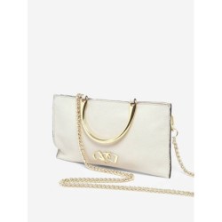 Sac de soirée Jumping cuir ETRIER Craie