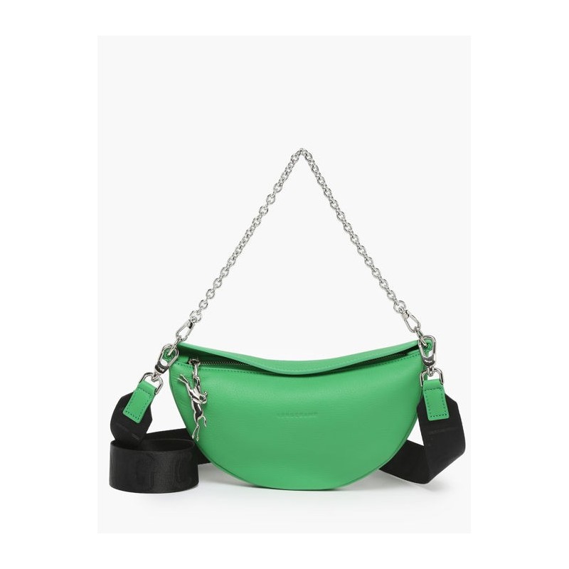 Sac bandoulière S Smile cuir LONGCHAMP Gazon