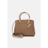 Guess NOELLE GIRLFRIEND SATCHEL Sac à main latte logo/brown